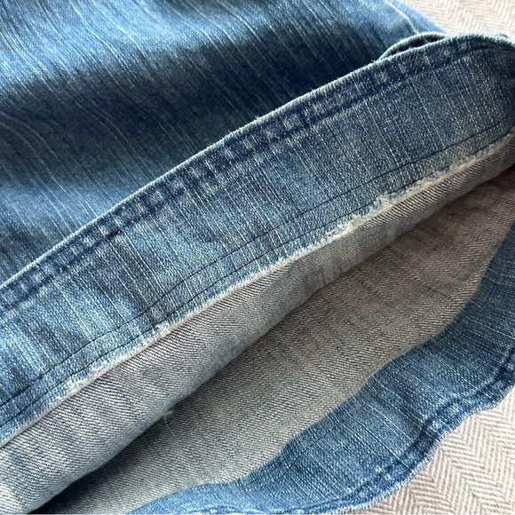 Bica Cheia Jeans Women's 32 Vintage Y2K Retro Style Blue Denim Flare Wide Leg - Picture 13 of 14